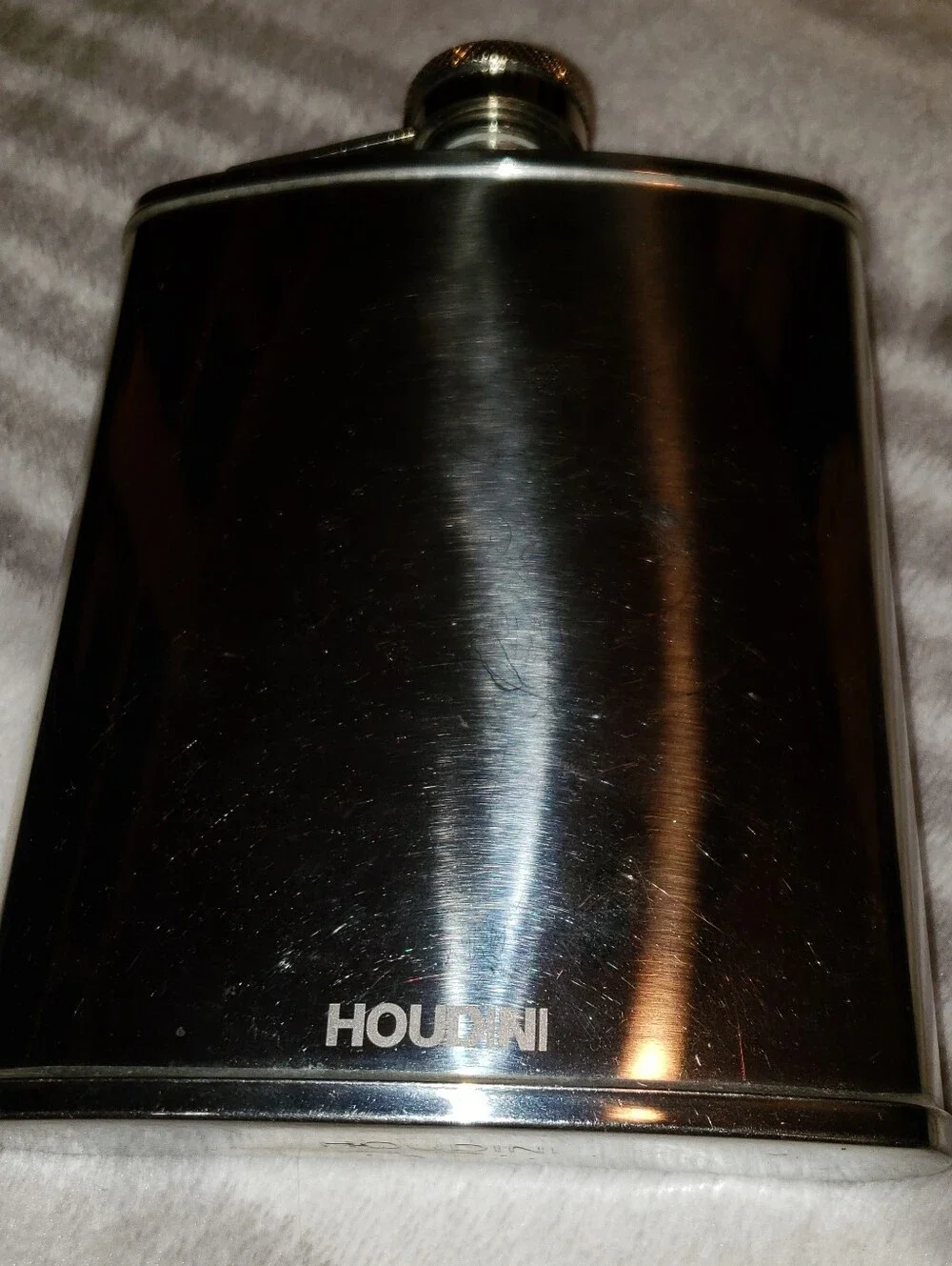 Houdini Stainless Steel Hip Flask -Silver